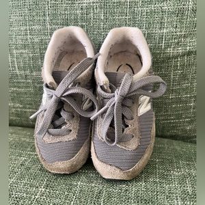 New Balance Kids Sneakers in Gray and White